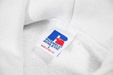 画像4: Used Russell Athletic Blank Zip Sweat Hoodie White (4)