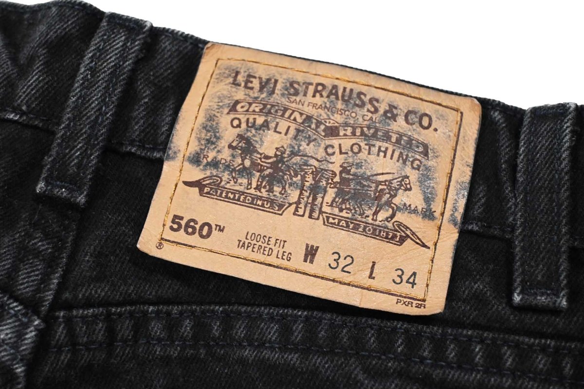 画像5: 97' Used Levi's 560 Denim Pants Black made in USA リーバイス (5)