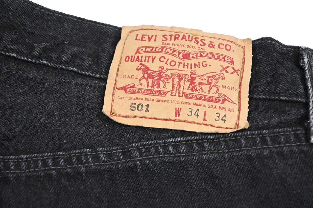 画像5: 98' Used Levi's 501 Denim Pants Black made in USA リーバイス (5)