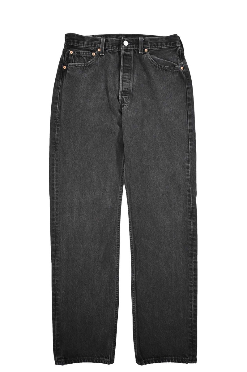 画像1: 01' Used Levi's 501 Denim Pants Black made in USA リーバイス (1)