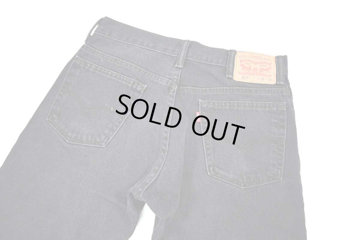 画像4: Used Levi's 517 Denim Pants Black リーバイス (4)