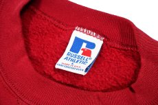 画像4: Used Russell Athletic Blank Sweat Shirt Burgundy made in USA (4)