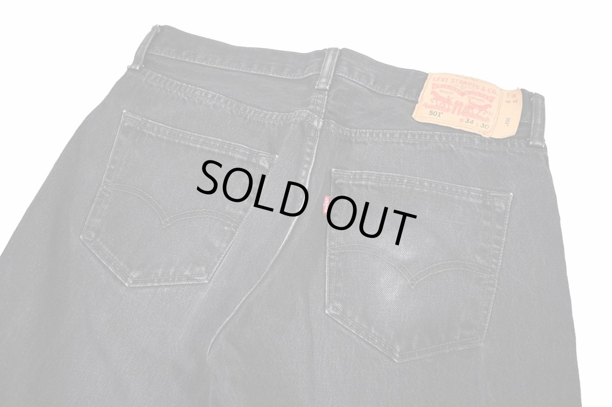 画像4: Used Levi's 501 Denim Pants Black リーバイス (4)