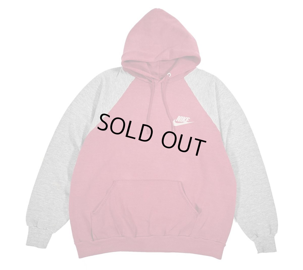 画像1: 70s-80s Used Nike Raglan Sleeve Sweat Hoodie made in USA (1)