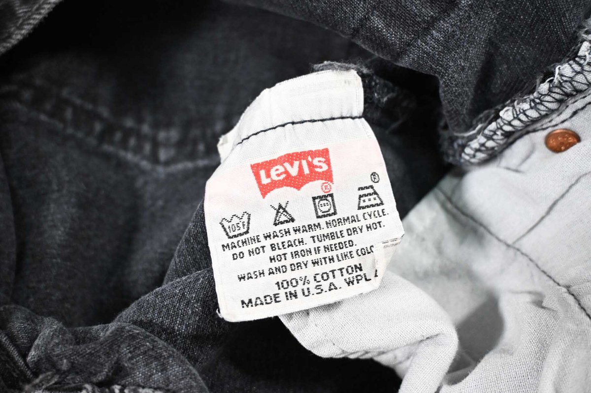 画像7: 01' Used Levi's 501 Denim Pants Black made in USA リーバイス (7)