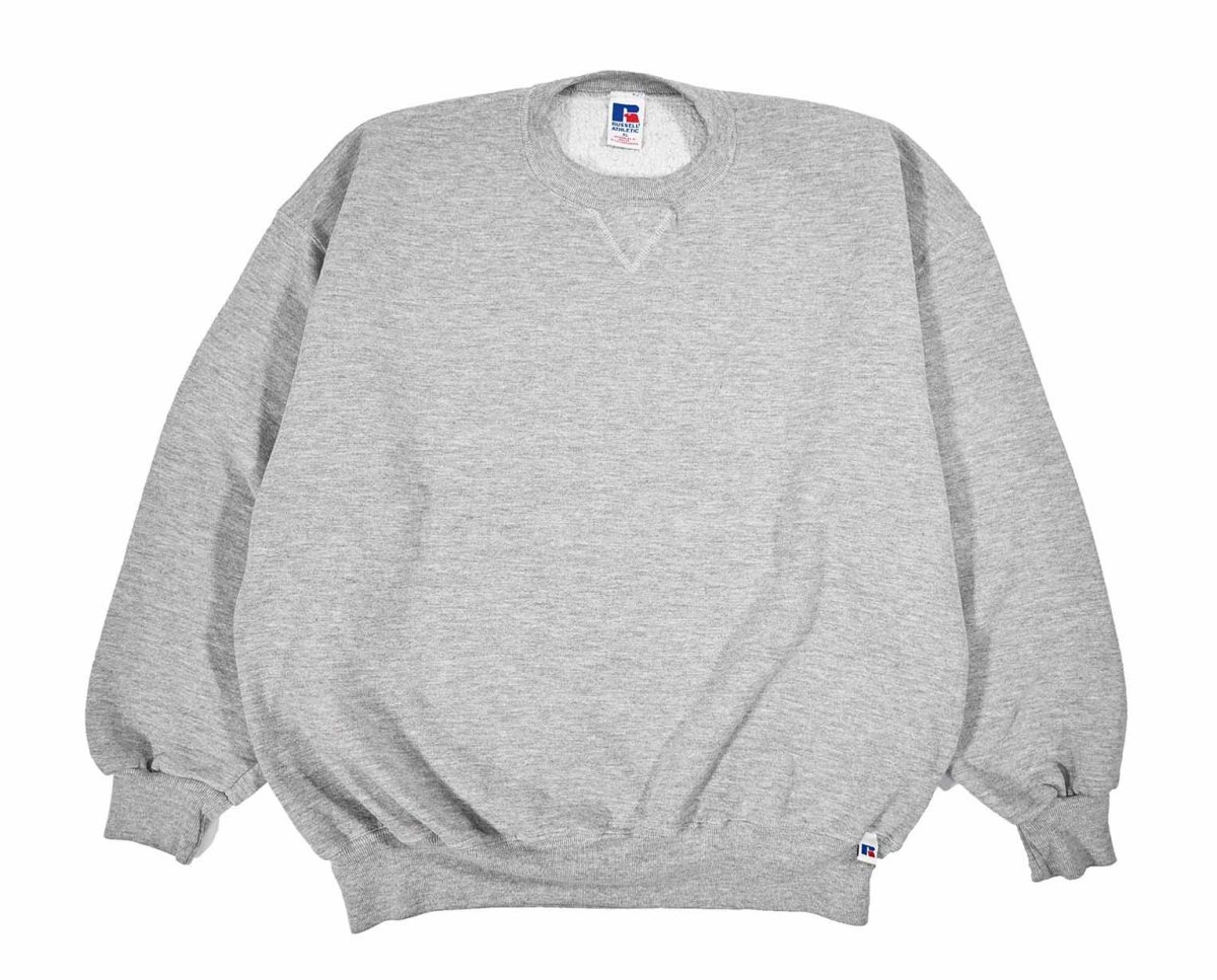 画像1: Used Russell Athletic Blank Sweat Shirt Grey (1)