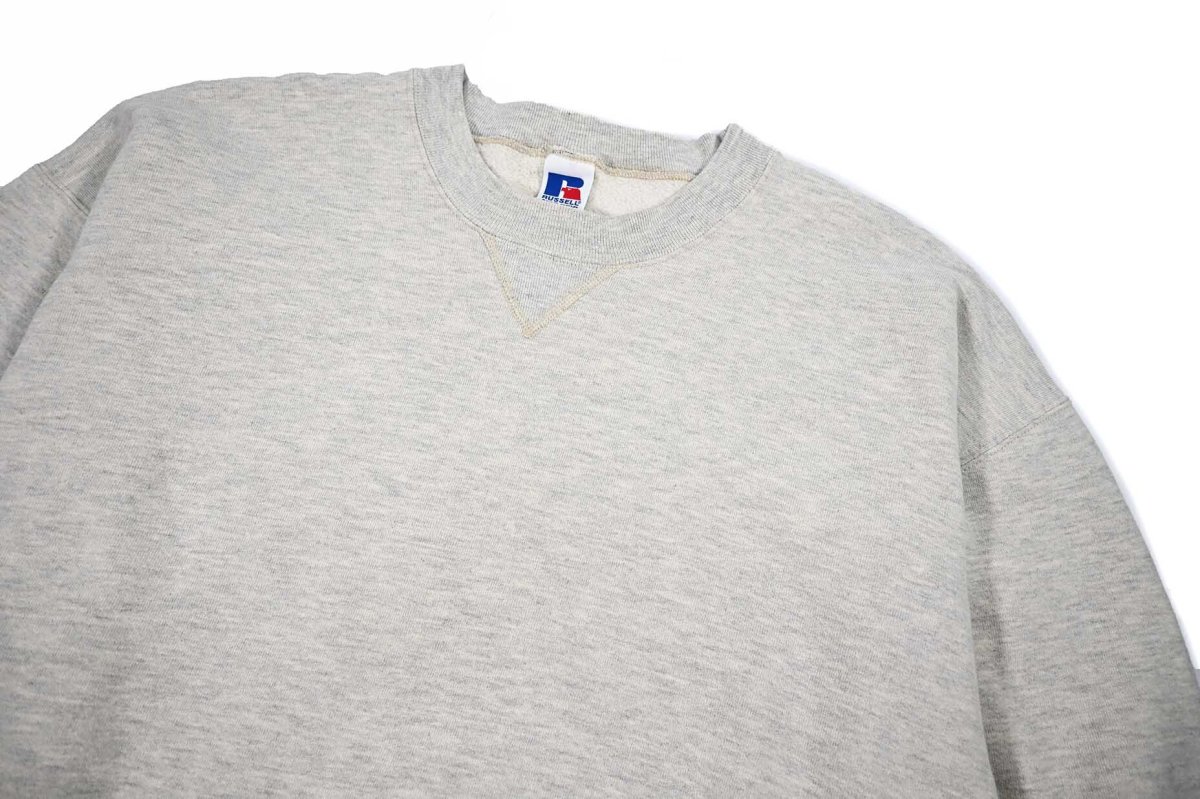 画像2: Used Russell Athletic Blank Sweat Shirt Oatmeal (2)