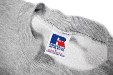 画像4: Used Russell Athletic Blank Sweat Shirt Grey made in USA (4)