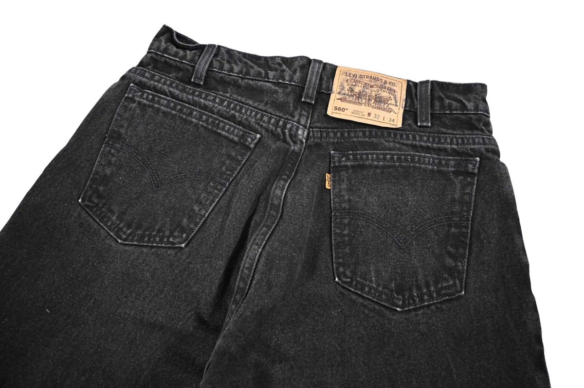 画像4: 97' Used Levi's 560 Denim Pants Black made in USA リーバイス (4)