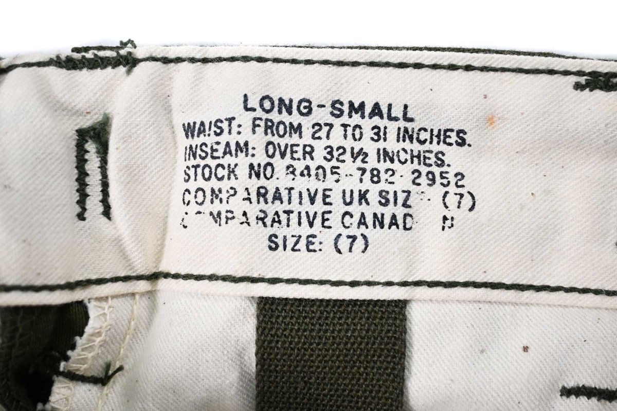 画像7: 60s Deadstock Us Army M-65 Field Pants Olive Aluminum Zipper (7)