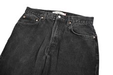 画像2: Used Levi's 505 Denim Pants Black リーバイス (2)
