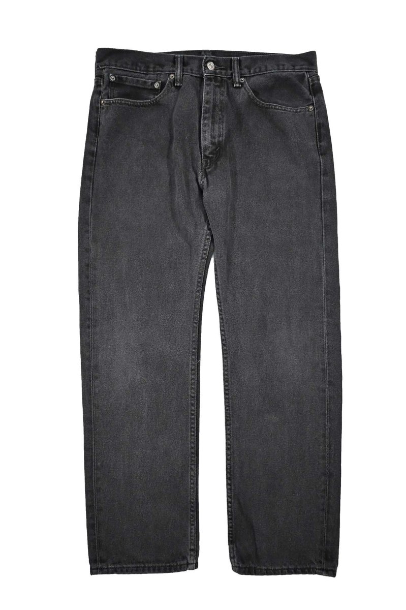 画像1: Used Levi's 505 Denim Pants Black リーバイス (1)