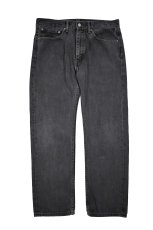 画像1: Used Levi's 505 Denim Pants Black リーバイス (1)