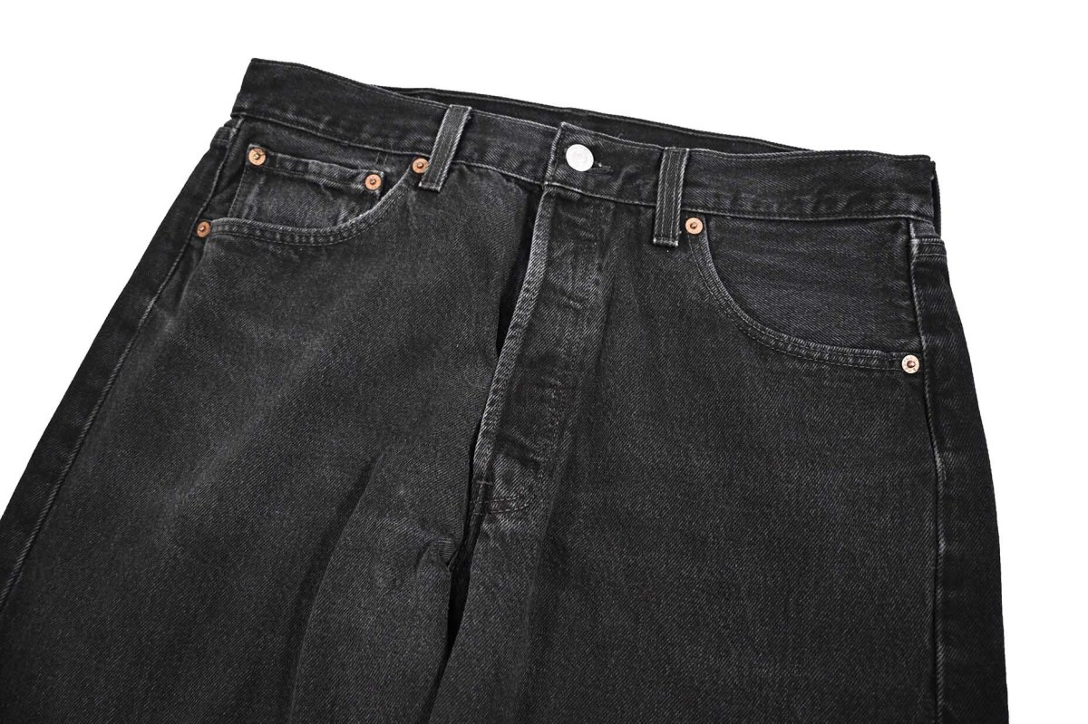 画像2: 98' Used Levi's 501 Denim Pants Black made in USA リーバイス (2)