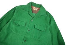 画像2: 50s Used Towncraft Corduroy Open Collar Shirt (2)