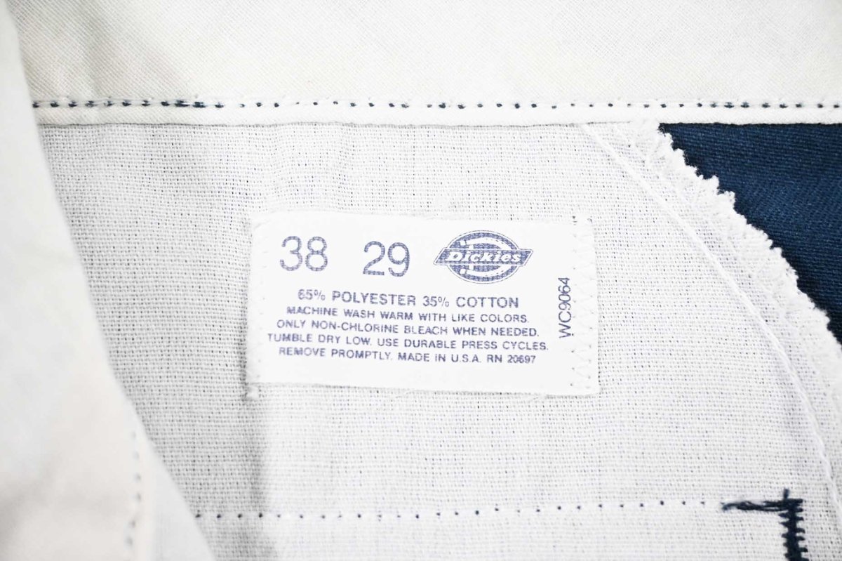 画像6: Used Dickies 874 Work Pants Navy made in USA (6)