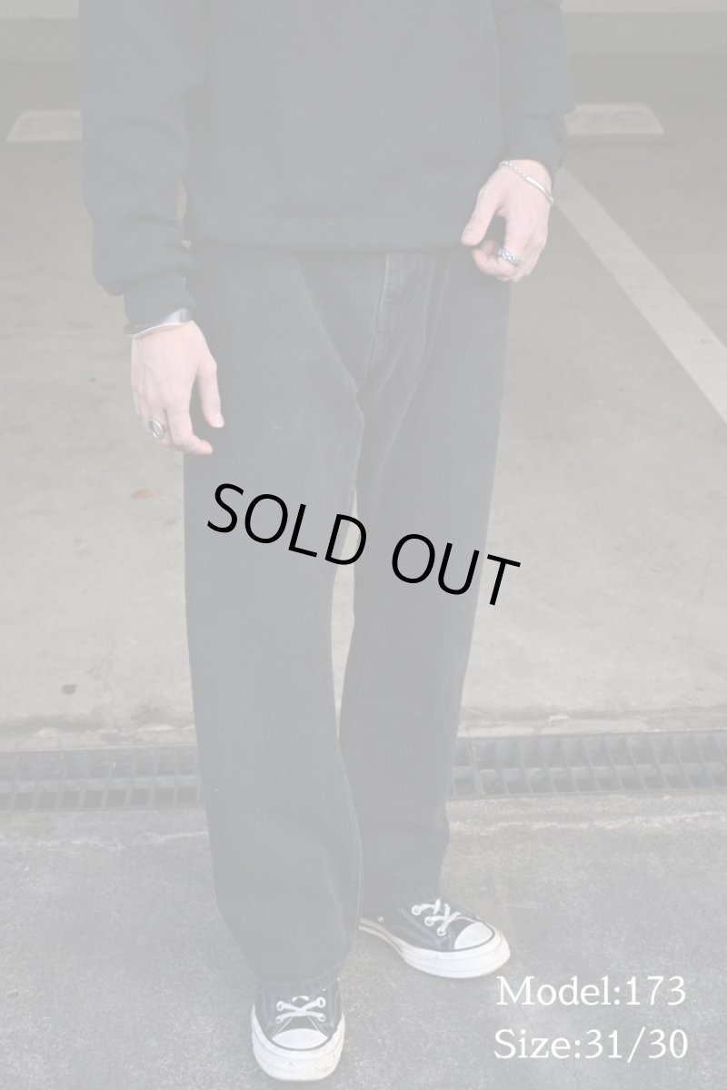 画像8: Used Levi's 517 Denim Pants Black リーバイス (8)
