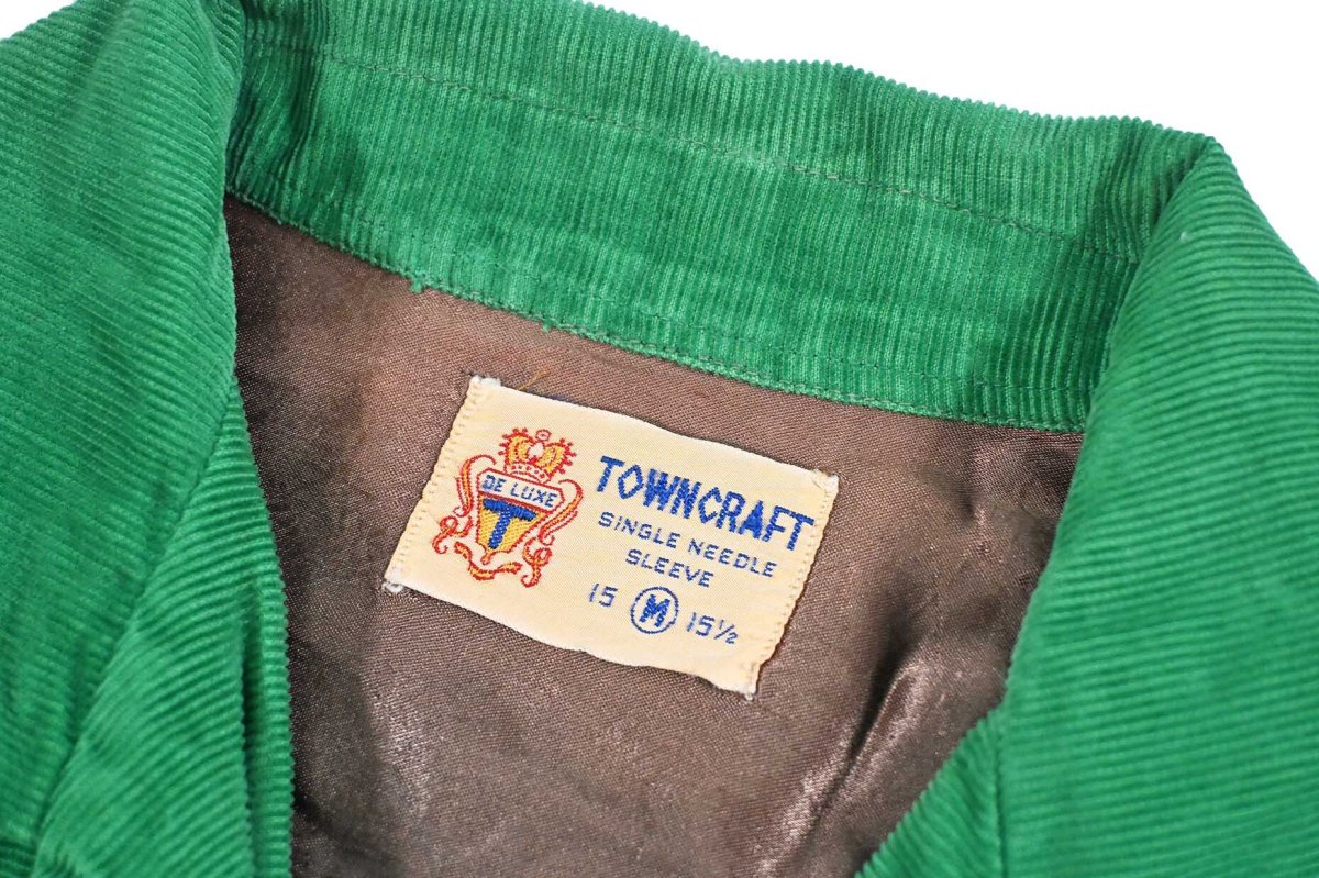 画像4: 50s Used Towncraft Corduroy Open Collar Shirt (4)
