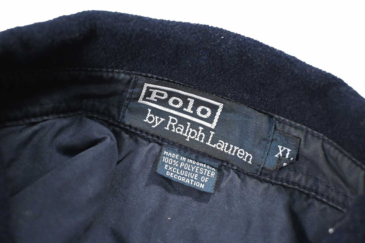 画像4: Used Polo Ralph Lauren Fleece Shirt Navy (4)