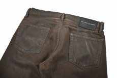 画像4: Used Ralph Lauren Black Label Coating Denim Pants ラルフローレン (4)