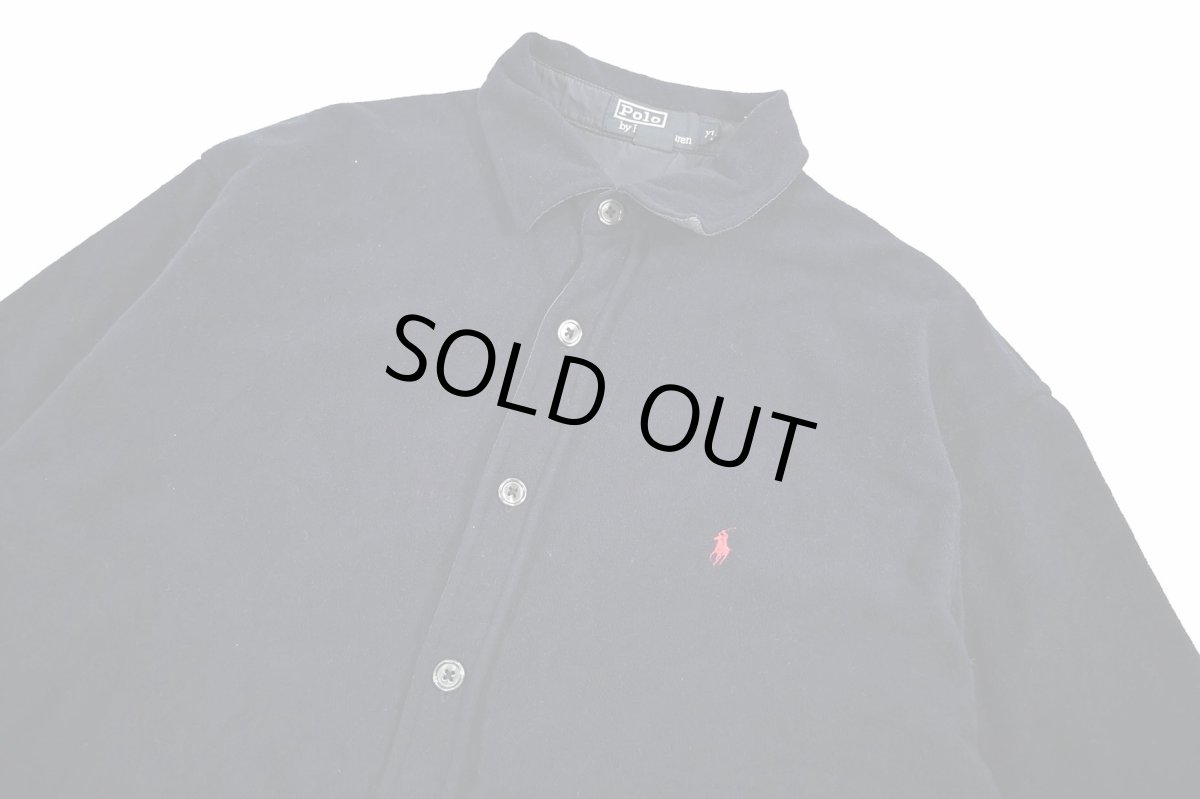 画像2: Used Polo Ralph Lauren Fleece Shirt Navy (2)