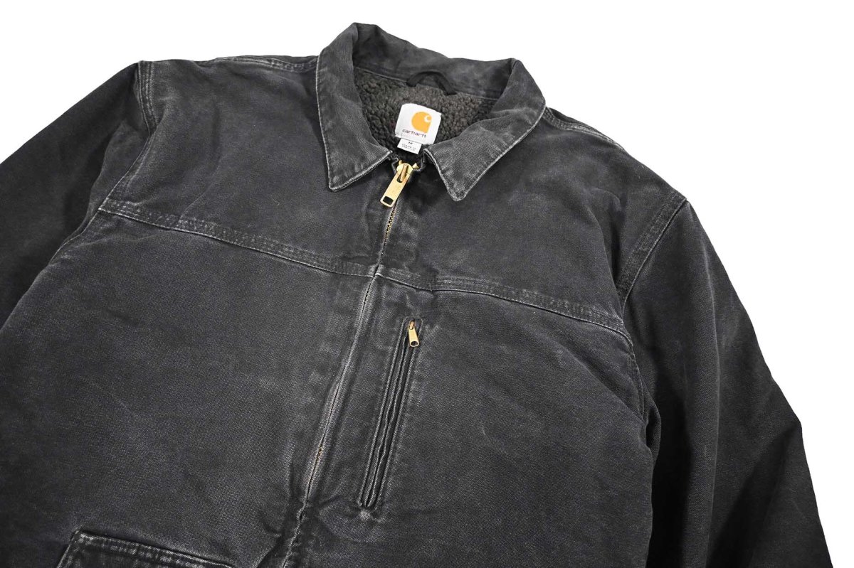 画像3: Used Carhartt Sherpa Lined Ridge Coat Black (3)