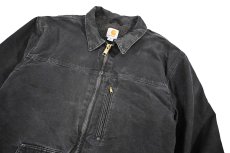画像3: Used Carhartt Sherpa Lined Ridge Coat Black (3)