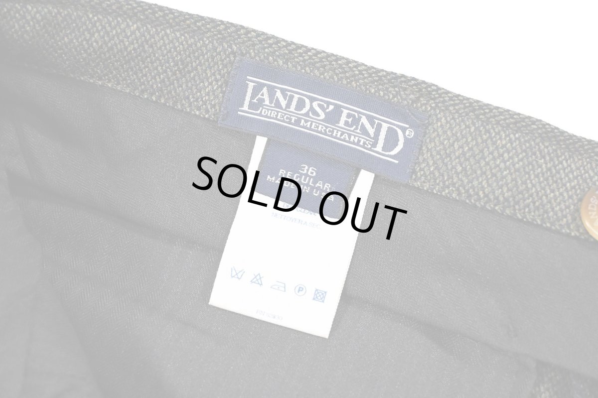 画像6: Used Lands' End Wool Pleated Slacks made in USA (6)