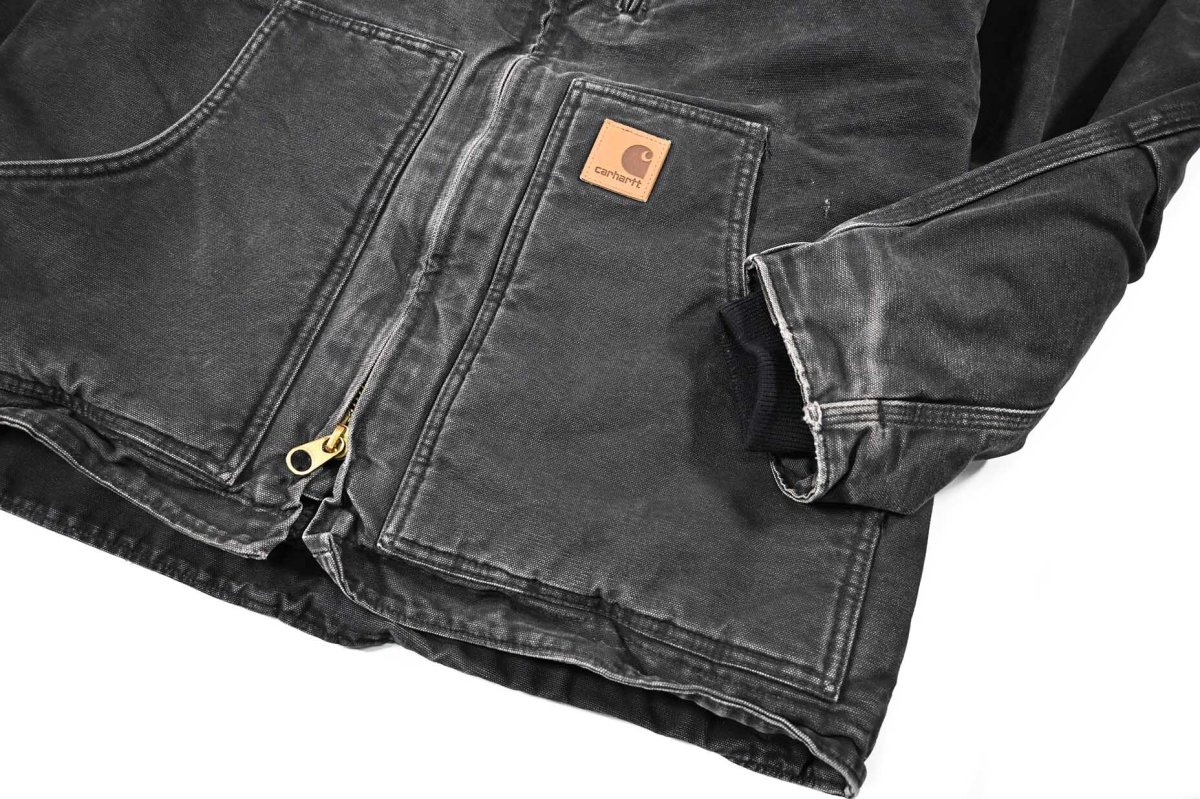 画像4: Used Carhartt Sherpa Lined Ridge Coat Black (4)