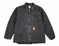 画像1: Used Carhartt Sherpa Lined Ridge Coat Black (1)