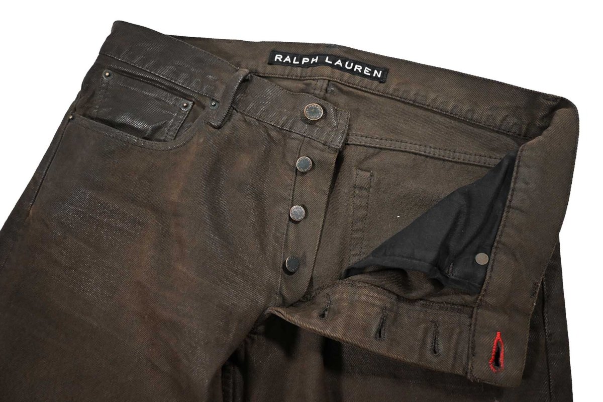画像5: Used Ralph Lauren Black Label Coating Denim Pants ラルフローレン (5)