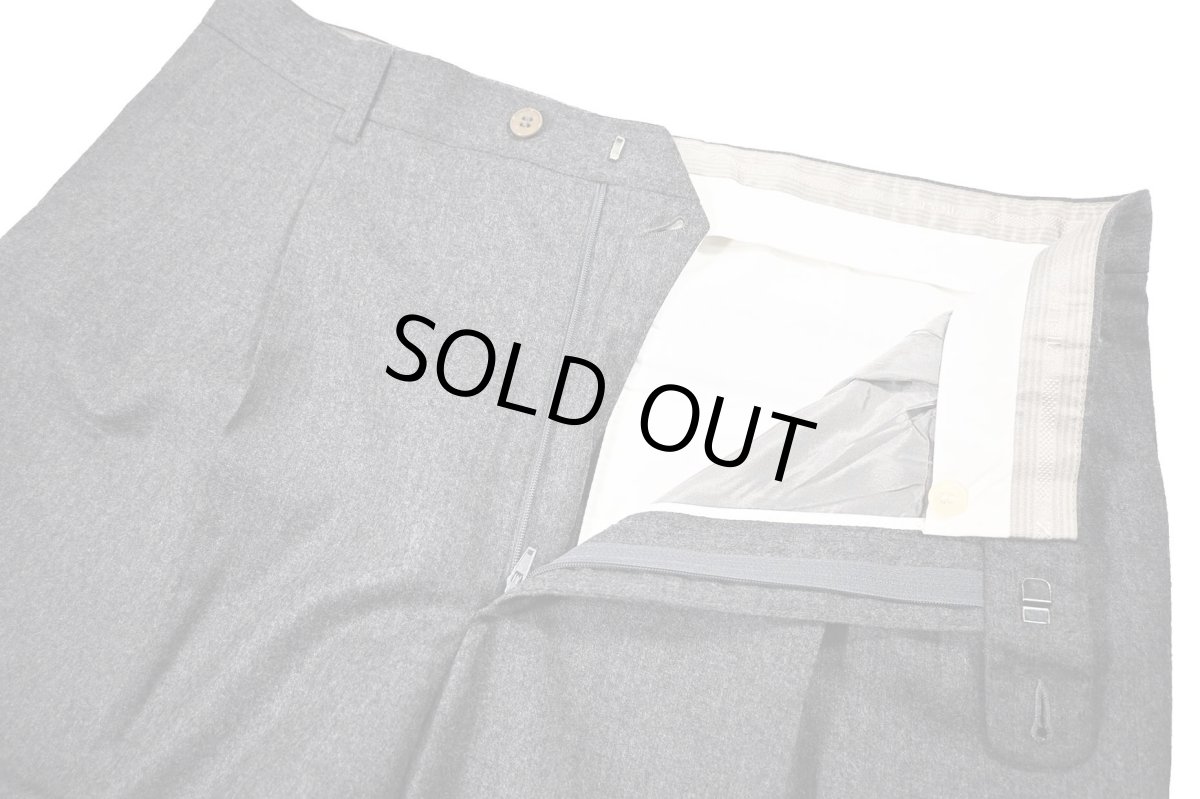画像5: Used Zanella Wool Pleated Slacks (5)