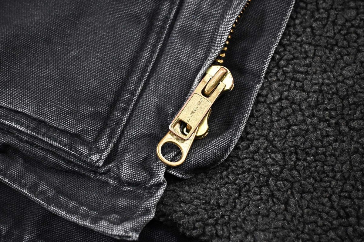 画像5: Used Carhartt Sherpa Lined Ridge Coat Black (5)