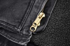 画像5: Used Carhartt Sherpa Lined Ridge Coat Black (5)