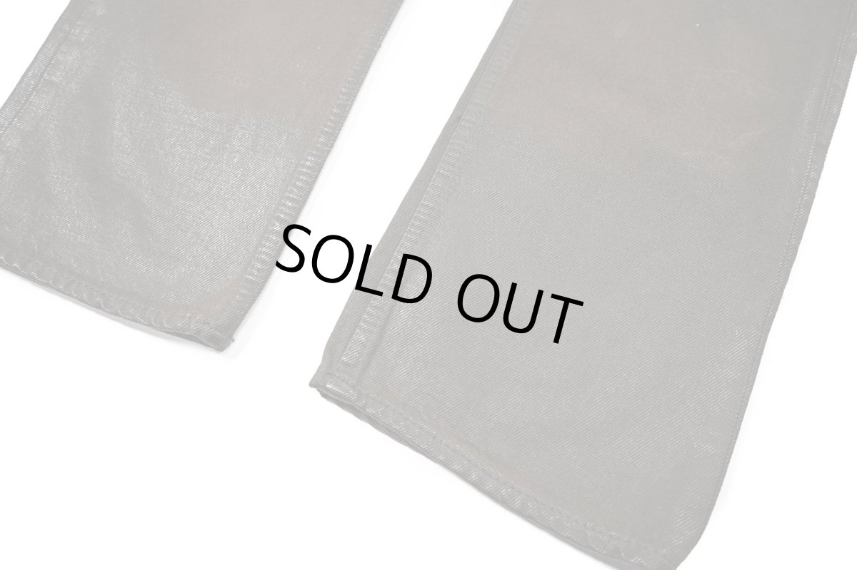 画像3: Used Ralph Lauren Black Label Coating Denim Pants Brown ラルフローレン (3)