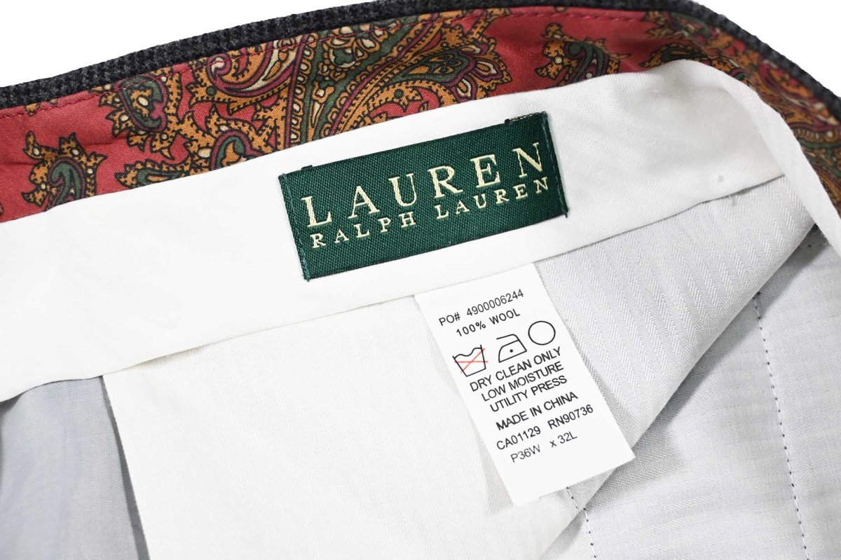 画像6: Used Lauren Ralph Lauren Wool Pleated Slacks (6)