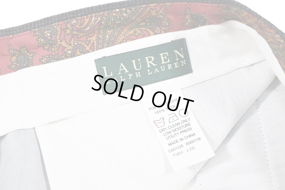 画像6: Used Lauren Ralph Lauren Wool Pleated Slacks (6)