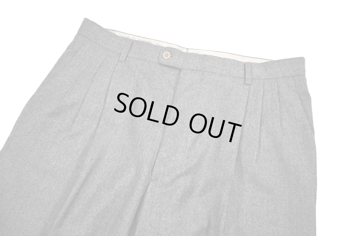 画像2: Used Zanella Wool Pleated Slacks (2)