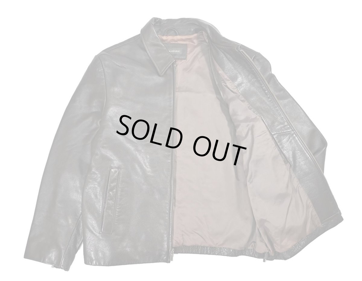 画像6: Used Banana Republic Leather Jacket Brown (6)