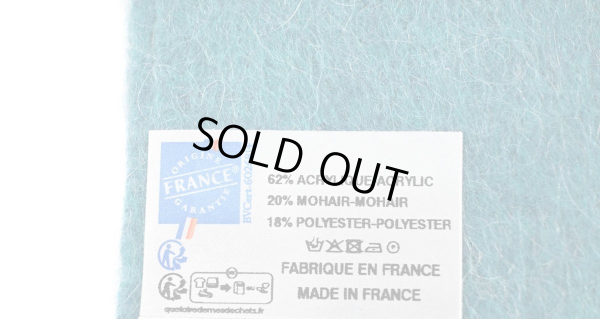 画像2: Pierre Quioc Mohair Scarf Tahiti(Turquoise) made in France (2)