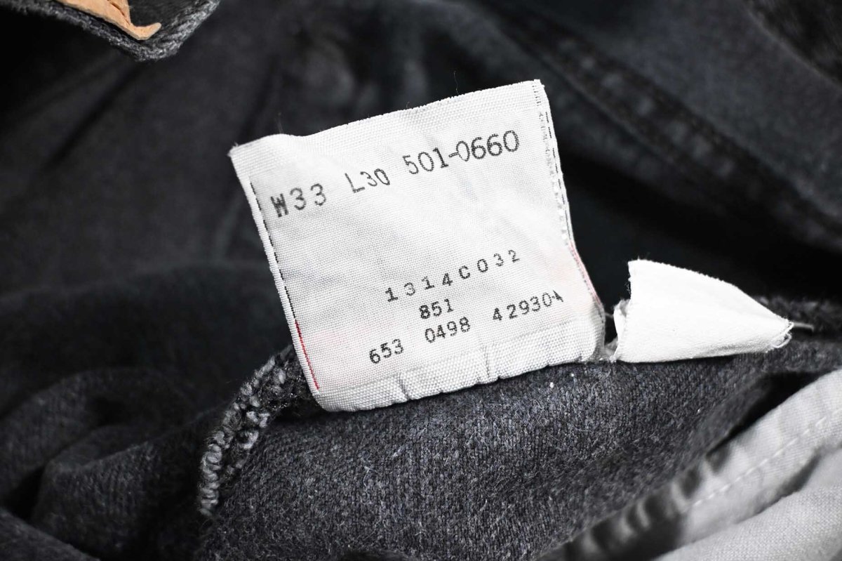 画像8: 98' Used Levi's 501 Denim Pants Black made in USA リーバイス (8)
