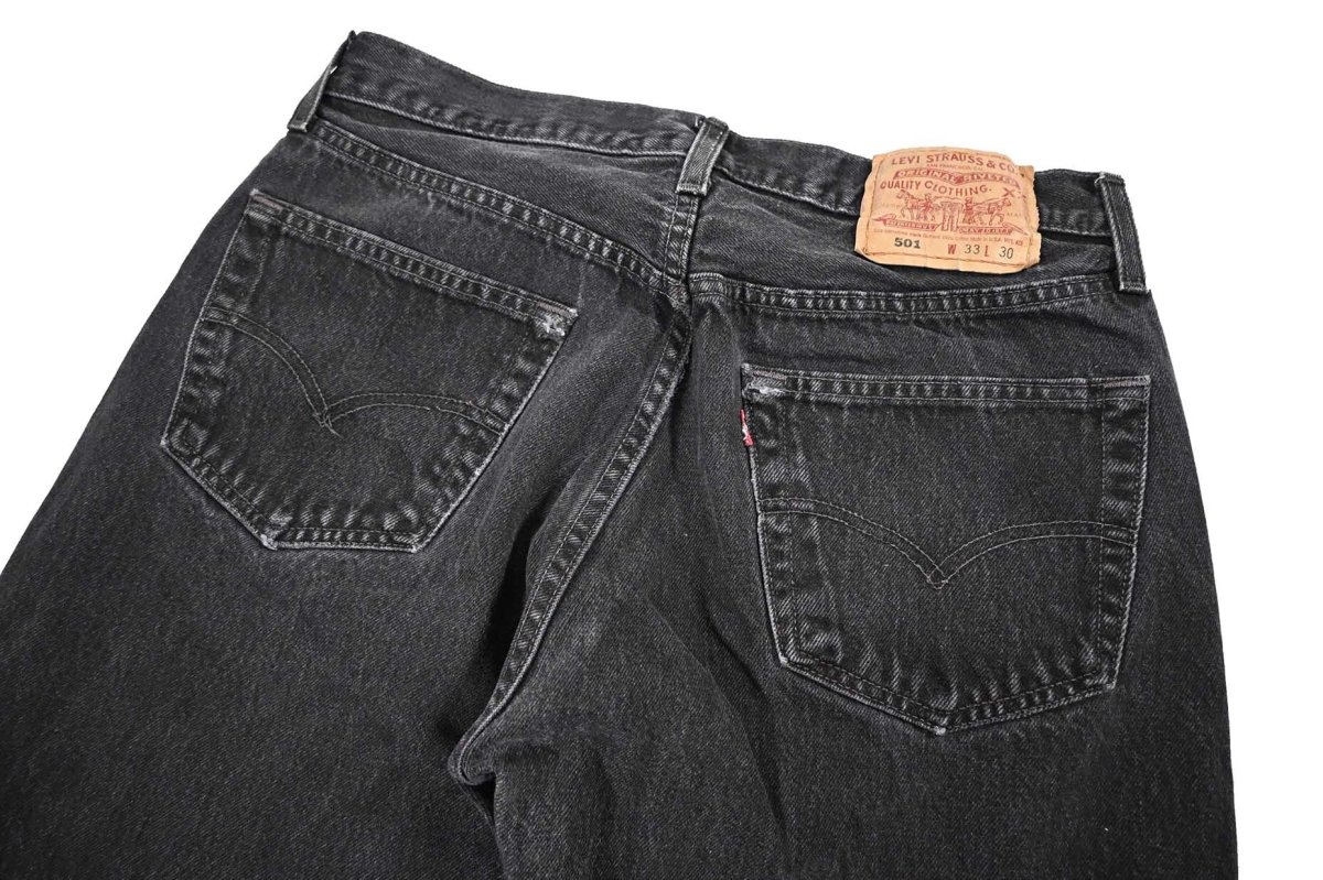 画像4: 98' Used Levi's 501 Denim Pants Black made in USA リーバイス (4)