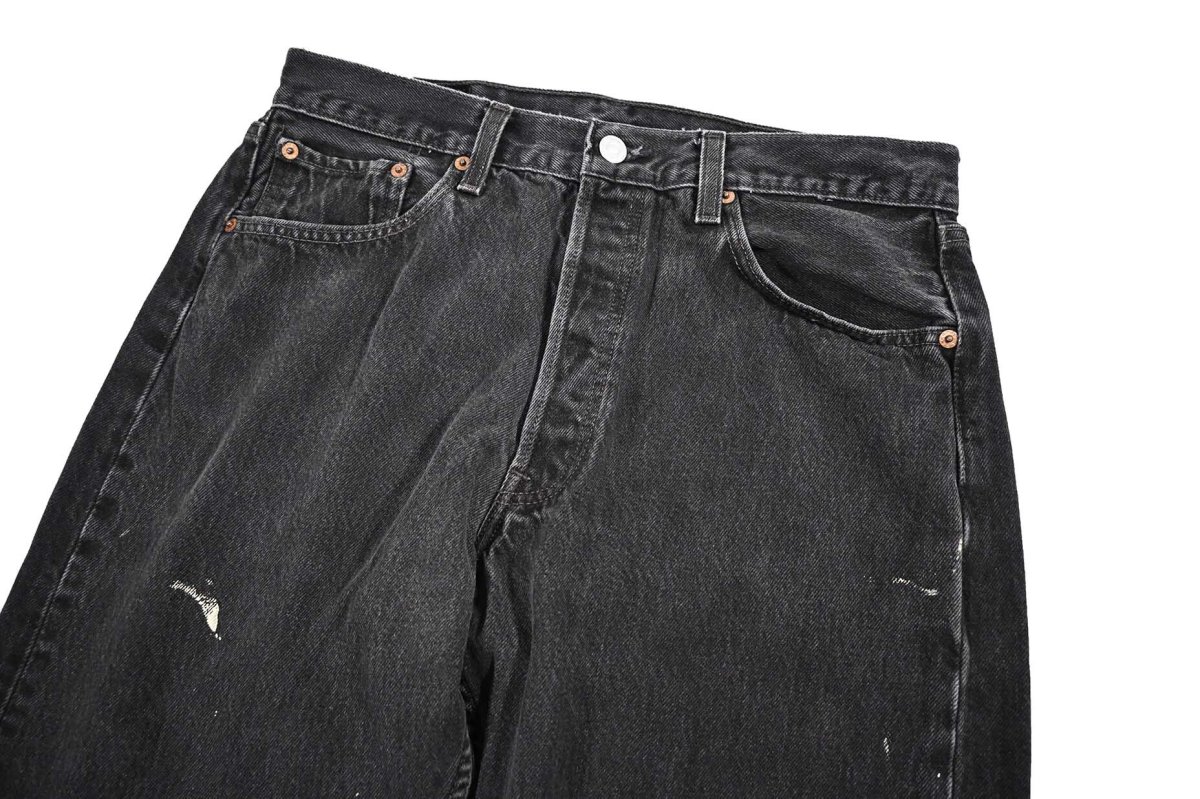 画像2: 98' Used Levi's 501 Denim Pants Black made in USA リーバイス (2)