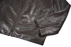 画像4: Used Banana Republic Leather Jacket Brown (4)