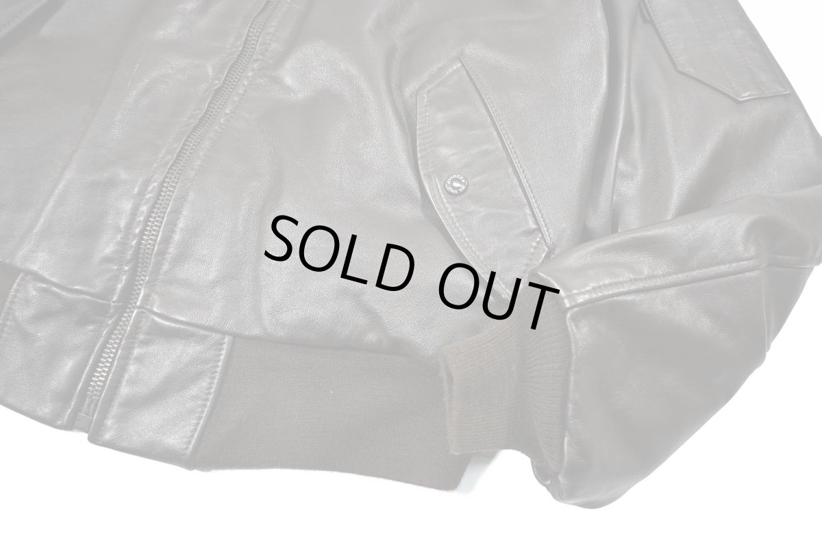 画像4: Used Avirex Type B-15 Leather Jacket Brown made in USA (4)