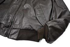 画像4: Used Avirex Type B-15 Leather Jacket Brown made in USA (4)