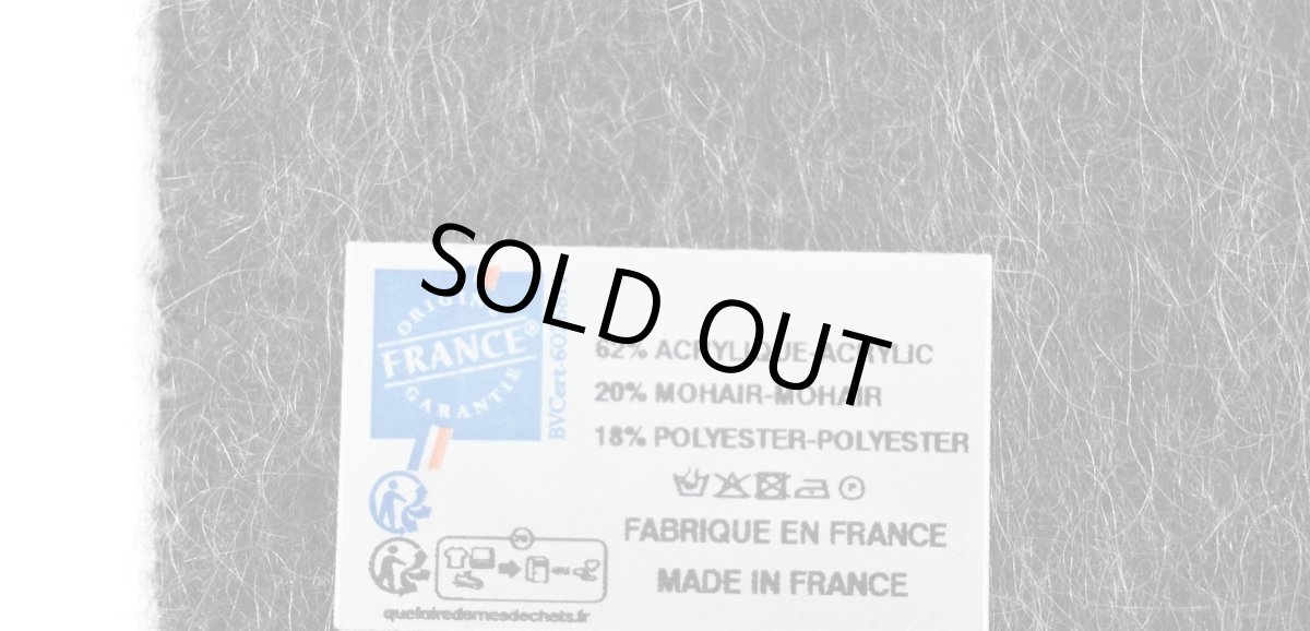 画像2: Pierre Quioc Mohair Scarf Silex(Charcoal) made in France (2)