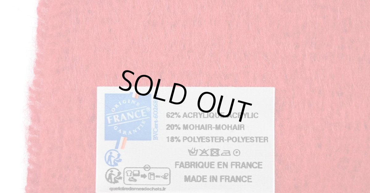 画像2: Pierre Quioc Mohair Scarf Passion(Red) made in France (2)