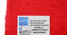 画像2: Pierre Quioc Mohair Scarf Passion(Red) made in France (2)