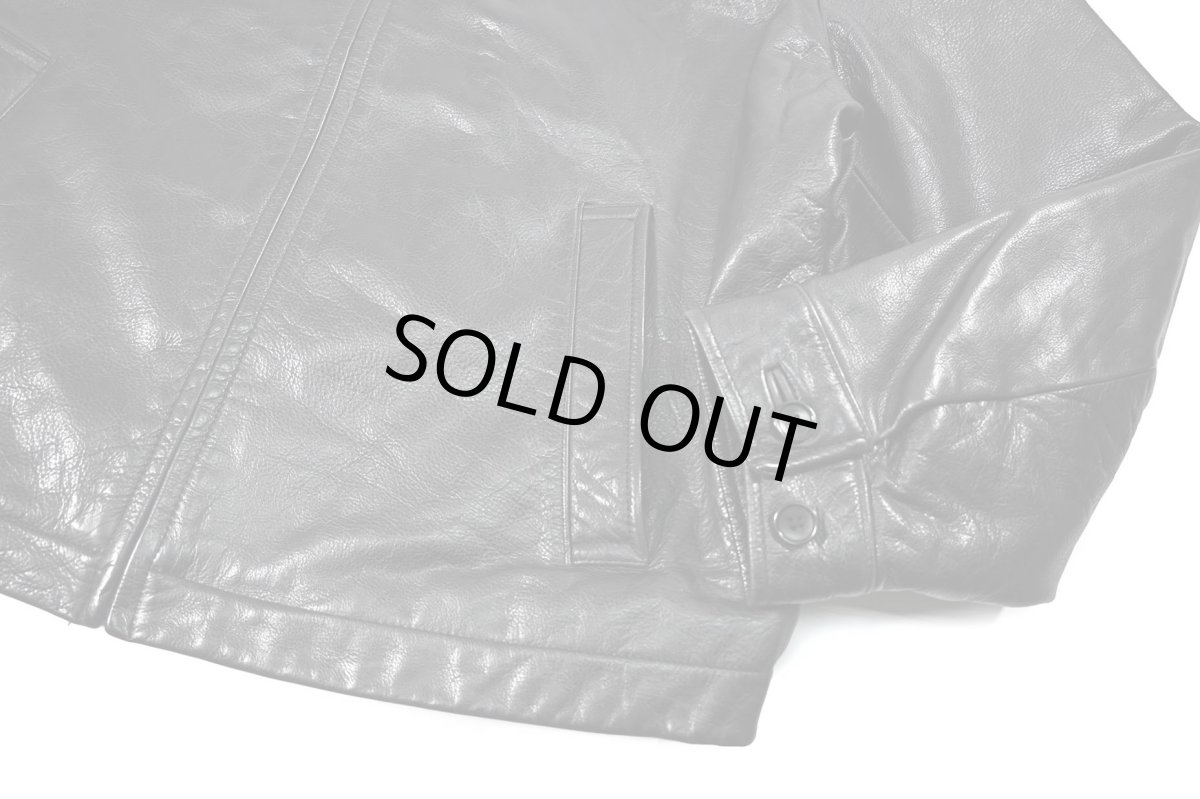 画像4: Used Banana Republic Leather Jacket Black (4)